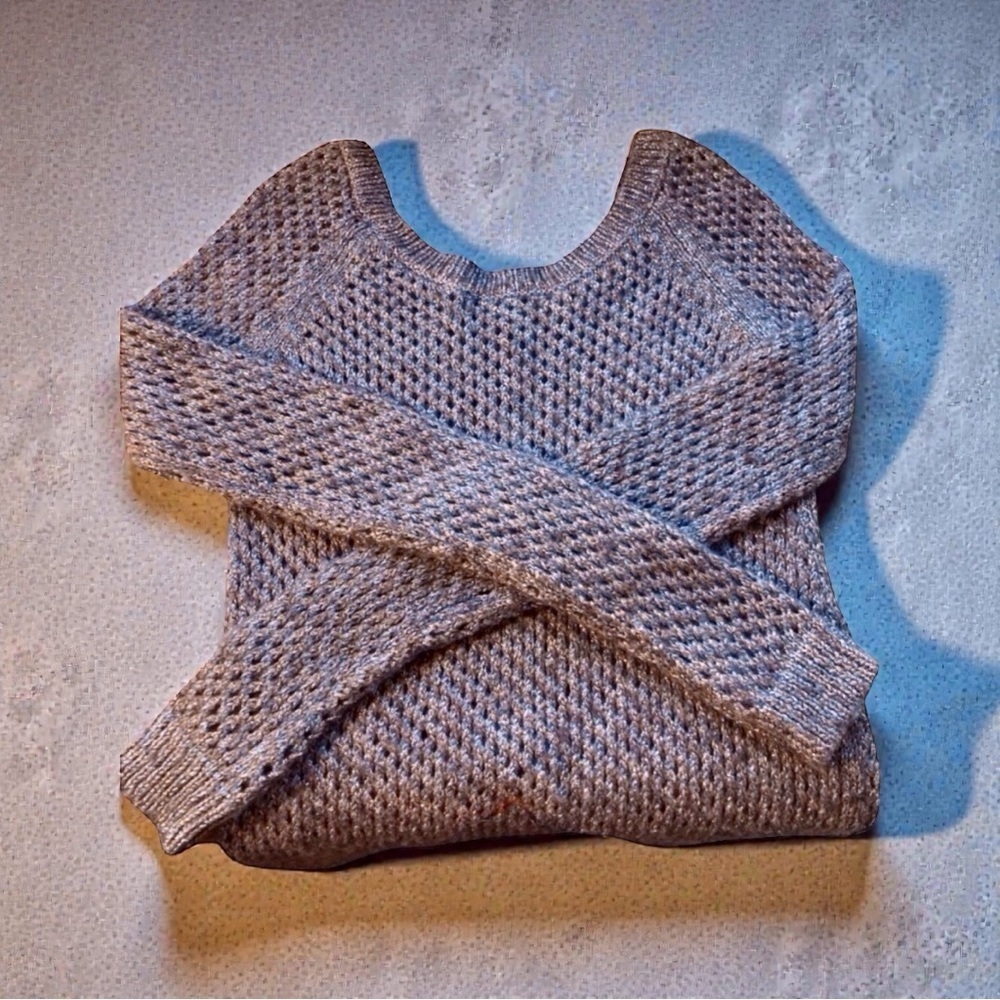 Splendid Sweater Metallic Wool Blend Textured Knit | Sparkle Luxe - Picture 8 of 11
